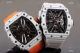 KV Factory Richard Mille RM 12-01 Tourbillon Watch Quartz fiber Case Orange Canvas Strap (2)_th.jpg